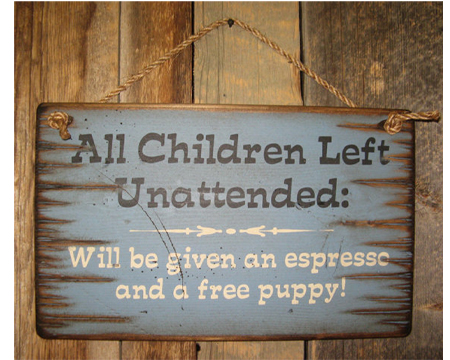 Unattended Sign