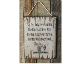 Sign: May Your Belly Never Grumble