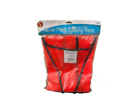 Neon Orange Mesh Safety Vest