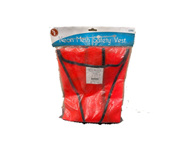Neon Orange Mesh Safety Vest