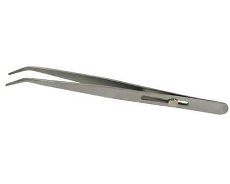 Locking Curved Tip Tweezer