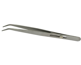 Locking Curved Tip Tweezer