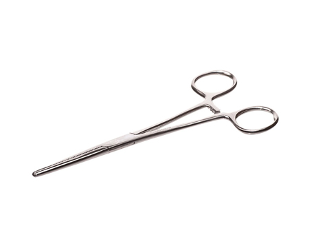 6.25" Self Locking Straight Forceps