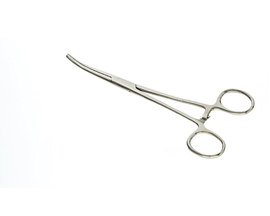 6.25" Self Locking Curved Forceps
