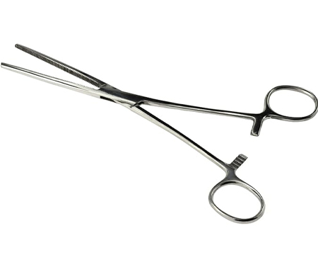 8" Self Locking Straight Forceps
