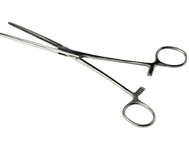 8" Self Locking Straight Forceps