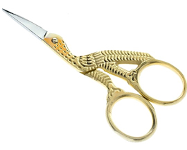 3 1/2" Stork Scissors Gold