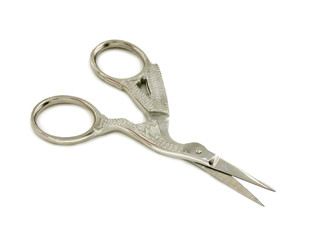 3 1/2" Stork Scissors Silver