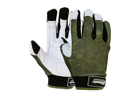 Farmers Defense Gloves - Green Brush Camo