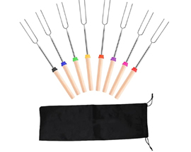 Telescopic Forks with Wood Handles