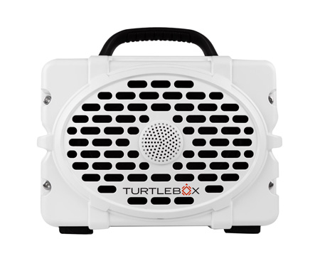 Turtlebox® Wireless Bluetooth Weather Resistant Portable Speaker - White