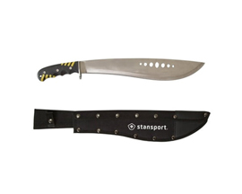 Stansport® 15 in. Steel Machete w/ Sheath - Black