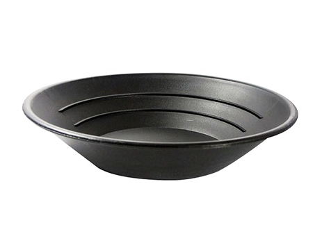 10" Gold Pan - Black
