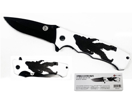 Drop Point Pocket Knife with Bigfoot Design