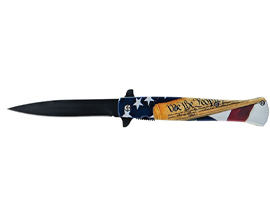 US Flag Drop Point Knife