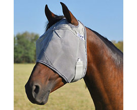 Cashel® Crusader Soft Coated Nylon Horse Fly Mask - Grey