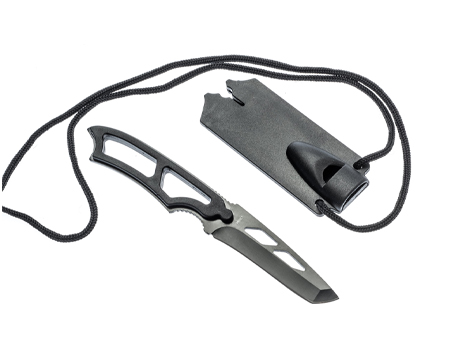 Neck Knife with Whistle