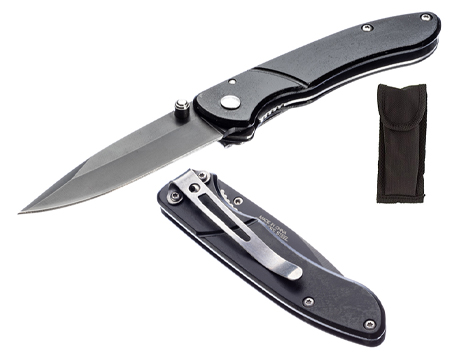 3.75" Black Aluminum Knife