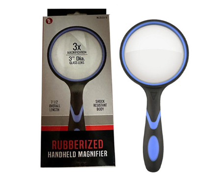 Rubberized Handheld Magnifier