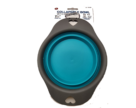 Collapsible Dog Bowl with Carabiner