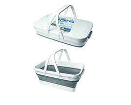 Collapsible BBQ Prep Tub with Cover