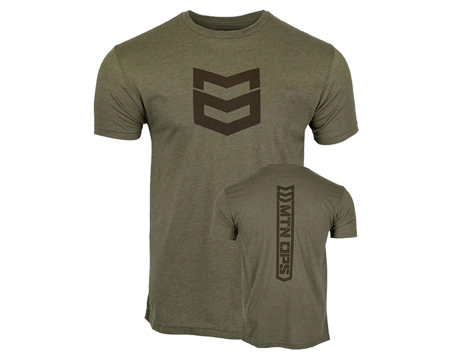 MTN OPS Men's Stacked T-Shirt - Military 2X