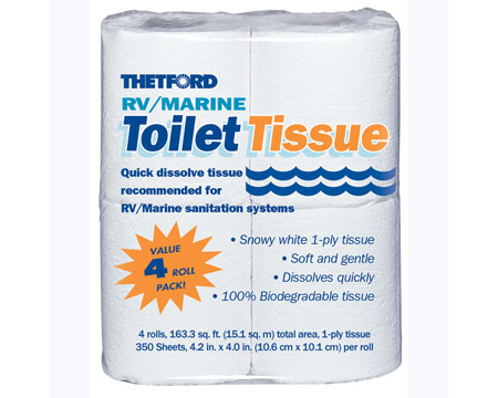 Thetford® 4 Roll Pack Toilet Tissue Paper
