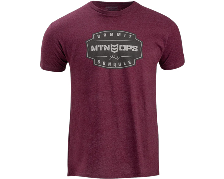MTN OPS® Conquer T-Shirt - Heather Maroon L