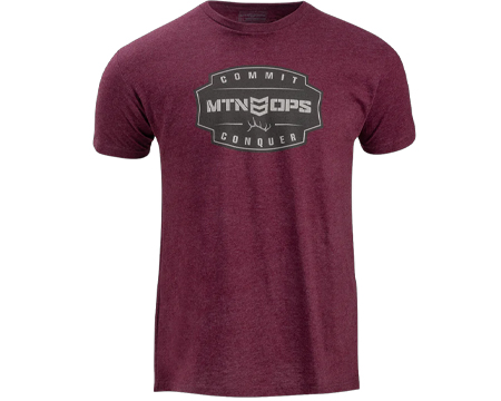 MTN OPS® Conquer T-Shirt - Heather Maroon M