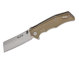 Buck® Trunk Flipper Knife with Cleaver Blade - Tan