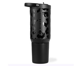 Hydrojug® Sport 20 oz. Stainless Steel Tumbler Insulated Leakproof Water Bottle - Black Leopard