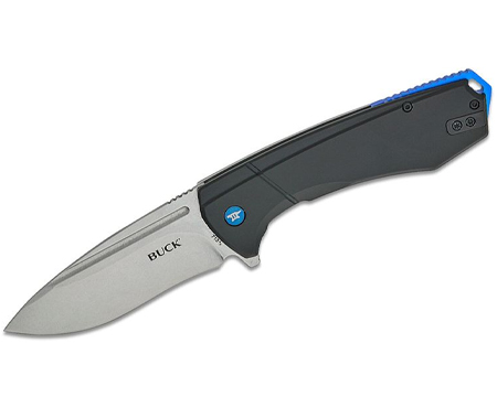 Buck® Ruckus Frame Lock Flipper Knife - Black and Blue