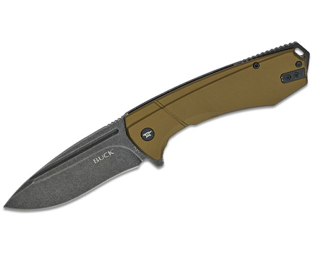 Buck® Ruckus Frame Lock Flipper Knife - Black and Green
