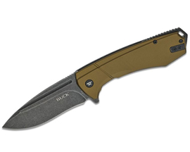 Buck® Ruckus Frame Lock Flipper Knife - Black and Green