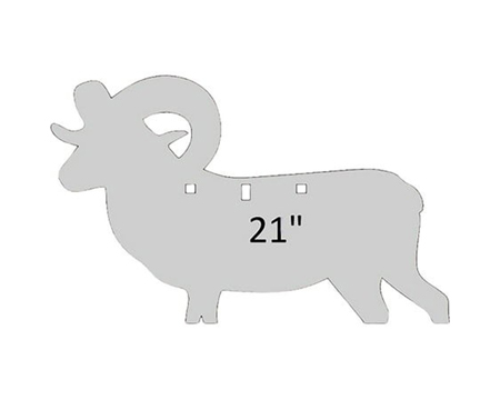 Birchwood® Casey 3/8" AR500 Steel Silhouete - Ram