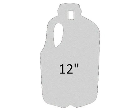 Birchwood® Casey 3/8" AR500 Steel Silhouete - Milk Jug