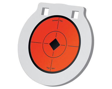 Birchwood® Casey Steel Hanging Range Target - Black/White/Orange