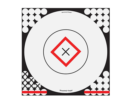 Birchwood® Casey 17.75 in. Shoot-N-C Diamond Bullsey - White and Black 