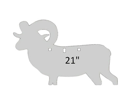 Birchwood® Casey 3/8" AR500 Steel Silhouete - Ram