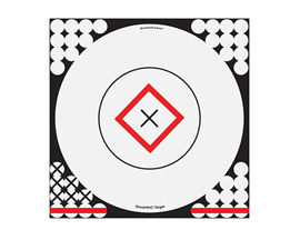 Birchwood® Casey 17.75 in. Shoot-N-C Diamond Bullsey - White and Black 