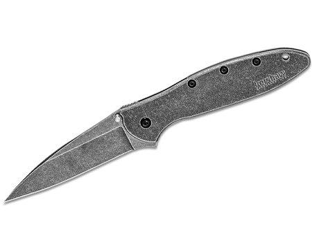 Kershaw® Leek Blackwash Fine Edge Flipper Knife