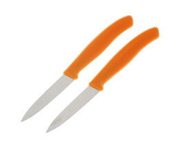 Victorinox® Swiss Classic 2 Piece Orange Paring Knife Set
