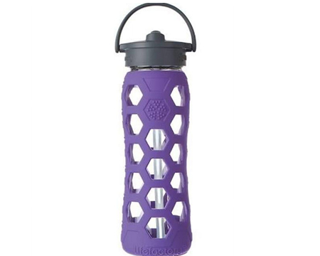 34 oz Vacuum Bottle with 3 Finger Grip Lid - Purple