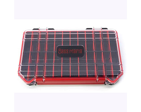 Bass Mafia® Bait Coffin 2.0 Utility Box 3600 - Black/Red