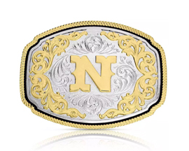 Montana Silversmiths® Western Initial N Buckle