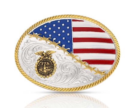 Montana Silversmiths® FFA Patriotic Traditions Attitude Buckle