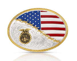 Montana Silversmiths® FFA Patriotic Traditions Attitude Buckle