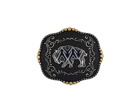 Montana Silversmiths® Midnight Buffalo Buckle