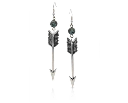 Montana Silversmiths® Pointed West Turquoise Arrow Earrings