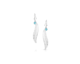 Montana Silversmiths® Silver Feather Dangle Earrings